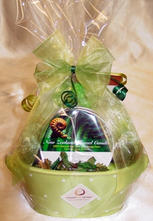 New Zealand Gift Body Products and Candle Wrapped