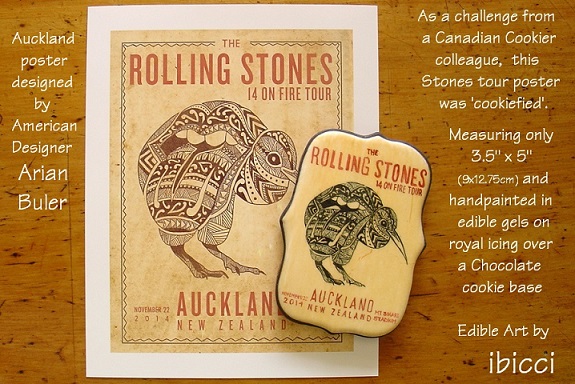 Rolling Stones Poster cookie